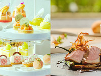 【★8/1.2限定！スパークリングワインプレゼント★】◇ランチ付◇桃とメロンづくしのバカンス・アフタヌーンティー（2時間カフェフリー6/24～）