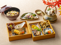 《9,10月》松風四季彩 ～秋の収穫祭・松茸御飯と野菜の天婦羅～