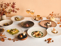 [Anniversary Course] Autumn Harvest × Forest Fragrance: An 8-course meal featuring the flavors of autumn, plus a glass of champagne to toast and a personalized message plate