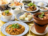 5500円：【特別な日に】名物！蟹のカレー炒めと王道タイ料理を満喫！プレミアムコース