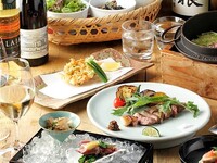 『予算確定・春秋プラン』+２時間飲み放題　～接待、会食向き、メインに和牛を含めたプラン～