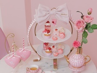 🎀Re❤︎Amour×Kitty Sweets Collaboration Afternoon Tea🎀スペシャルベッドのお席