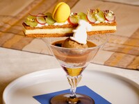 ＜オプション＞【ｽﾍﾟｼｬﾙﾊﾟﾌｪ】ほうじ茶とぶどうのミルフィーユパフェ
