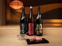 [All-You-Can-Drink/Omakase Course] 15 dishes to enjoy the changing seasons and sake (9 nigiri pieces/5 appetizers/one bowl dish)