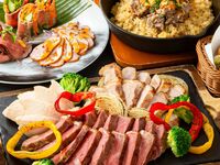 Meat lover’s course featuring roast beef and Mie pork (2 hours / Fri–Sun)