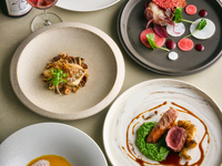 【Autumn】ディナーコース薪グリルをふんだんに使ったお魚＆お肉料理のメインなど全5品