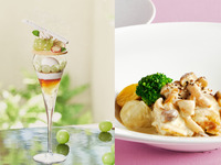  【シャインマスカットとアールグレイの贅沢パフェ付き】チキンランチセット（食後カフェフリー）