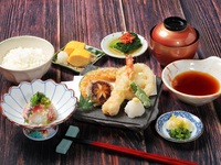 【昼呑み贅沢ランチ】ニホンバシ天麩羅御膳＋2時間飲み放題付 3,900円