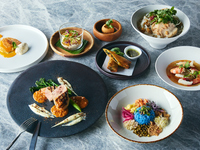 【DINNER】20％OFF★Guaranteed window seat★ Seasonal Course including sea bream and noodle dishes + complimentary sparkling wine 7040