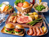 【Carefully Selected】Wagyu beef & Solamid BBQ Premium Course!