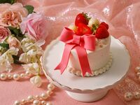 【ピンクリボン】ショートケーキ