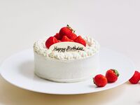 【バースディケーキ】ストロベリーショートケーキ（白）5号サイズ