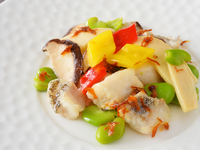 ◆TV Anime “Iron Pot Jan!” Collaboration Menu!!◆ Homemade XO Sauce Ryu-O Marge: Pan-fried cod and sweet peas in homemade XO sauce [Set]