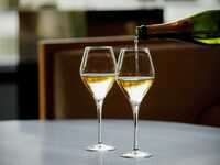 [Option] Toast with a glass of sparkling wine