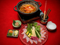 いちおし！9・10月秋の釣付金目鯛しゃぶしゃぶコース　7,700円（税込）