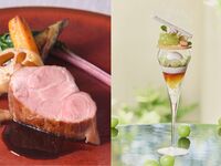 ＜9月15日～9月30日＞限定ランチ【平日＊パフェ付ランチコース】前菜・シェフ特製パスタ・メイン料理とシャインマスカットと紅茶の贅沢な秋のパフェを愉しむスタンダードランチコース