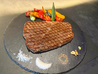 Miyako beef ribeye 200g steak set