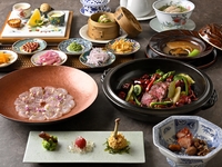 ディナーコース　菊華（きっか）＋ 『OPEN記念特典』乾杯のスパークリングワインプレゼント※9/30迄
