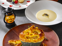 Weekdays only from September to October: Seasonal limited-time menu featuring Halloween themes, with 1 drink included
