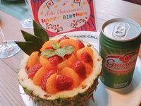 【ガラナパンチ】アニバーサリープレート 　　　　写真付きメッセージカードプレゼント