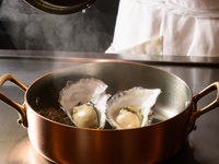 [12:30~] Oyster and Hokkaido beef course