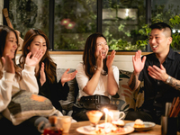 【大切な人とのお祝いに】プレート含むアニバーサリーディナーコース+2H飲み放題付き