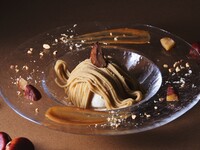 [Starting 9/2] Drink Set / “Raw” Montblanc with Japanese chestnuts: five layers of melt-in-the-mouth goodness