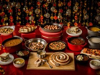 【11月1日～1月11日】<ランチ>生ビール飲み放題付・～～Xmasスイーツビュッフェ🍓いちごとチョコのマリアージュ🍫～ 8,300円