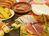 シーサイドテーブル席　メキシカンBBQコース（夜）