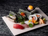 Premium Assorted Sushi Platter+1 Glass of Veuve Clicquot