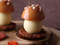 Marron Cassis — mousse de marron et gelée de cassis