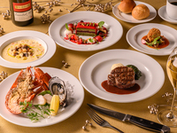 【2026 Christmas Filet Mignon Steak Course with All-You-Can-Drink】 8 dishes in total including a seafood platter + champagne toast