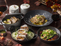 KASA/【パーティープラン】秋の食材を楽しむ5品＋モエ・エ・シャンドン2時間飲み放題（10/1から）