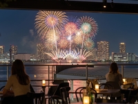 [Window-side table seating in the restaurant] Special Viewing Plan for Tokyo Bay Daikaisho Festival (includes special buffet & free drinks)