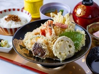 【10月】ごちそうランチ　天婦羅御膳+コーヒー付き