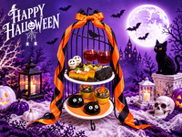 【月～金/2時間】季節限定♦黒猫のハロウィンアフターヌーンティー