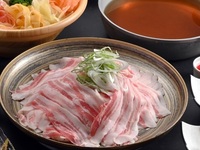 【平日】冬のさくらポークと彩り野菜のつゆしゃぶコース