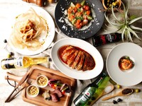【9月限定：ルークパーティープラン】ミートコンボや旬食材の料理等全10品＋生ビールや豊富なカクテル含む3時間飲み放題