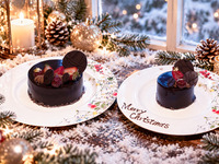 クリスマスケーキ　〜グリオットチェリーとビターチョコレートのムース〜【 直径7cm】