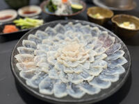 November–December: Full-fledged blowfish course with fishing, 8,800 yen (tax included)
