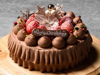 ◆早割／10/31まで◆【Christmas Cake 2026】 チョコレートクラウン 5号＜いちごサンド＞（約 15㎝）