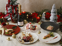 【早割★2026年Xmasディナー★乾杯シャンパーニュ付】オマール海老、鮑、真鯛、国産牛を堪能！18日～25日　1部