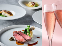 🥂ロゼスパークリングワインプレゼント🥂【土日祝：ランチ＆ディナー】Wメインのフルコース全5品-SHIKITEI-