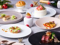 12/24・25【Xmasケーキ付き★ファミリー相席個室】🥂モエ＆シャンドンで乾杯🥂タラバ蟹・アワビ・オマール海老と黒トリュフのマリアージュ、国産牛ステーキのフルコース-Spécialité-