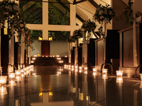 Luxury Proposal Plan | Use of Candlelight Night Chapel & Red Rose Bouquet