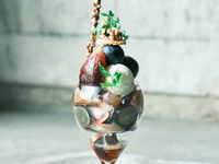 seasonal parfait  -無花果　焼き茄子　葡萄-