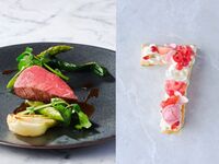 【ナンバーケーキ1桁付】国産牛や魚料理などWメイン！特別な日に映えるお祝いランチ 全5品