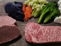 Shark fin and Kuroge Wagyu teppanyaki course