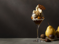 Chestnut and Pear Parfait Automne ~with the aroma of roasted green tea and yuzu~