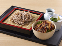 메밀 & 치킨 커틀릿 덮밥 세트